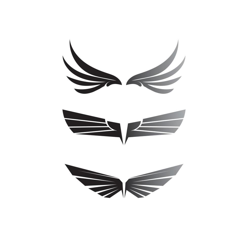 Falcon Wings Logo Template vector icon logo design app