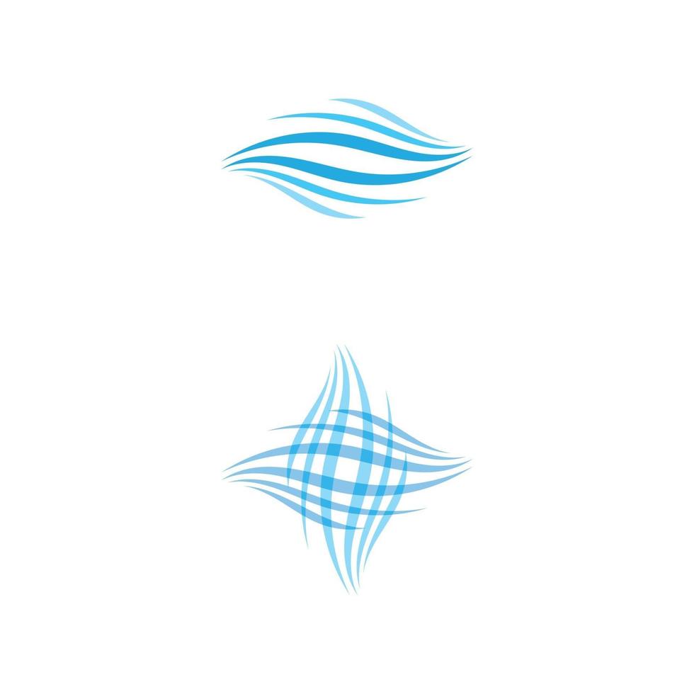 Aplicación de iconos de plantilla de logotipo y símbolos de playa de olas vector