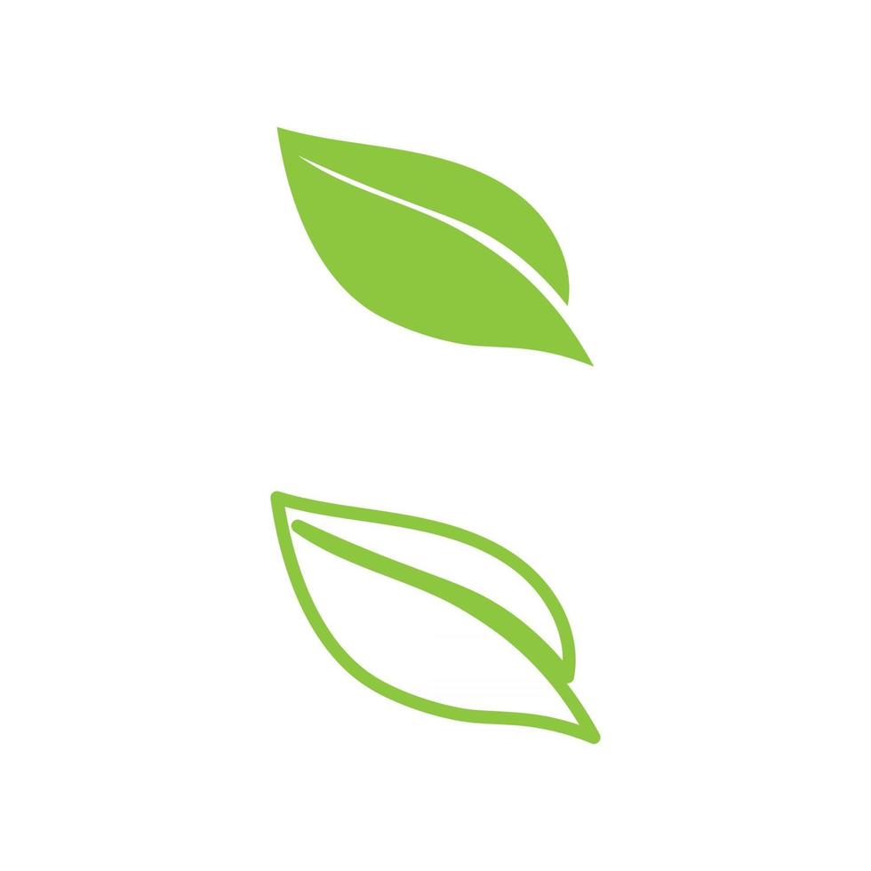 diseño de vector de hoja de árbol logotipo de concepto ecológico