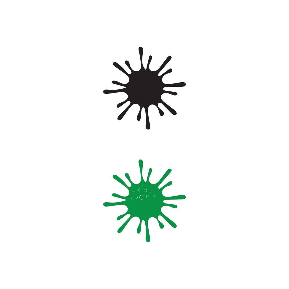 virus corona virus vector and mask design logo icon