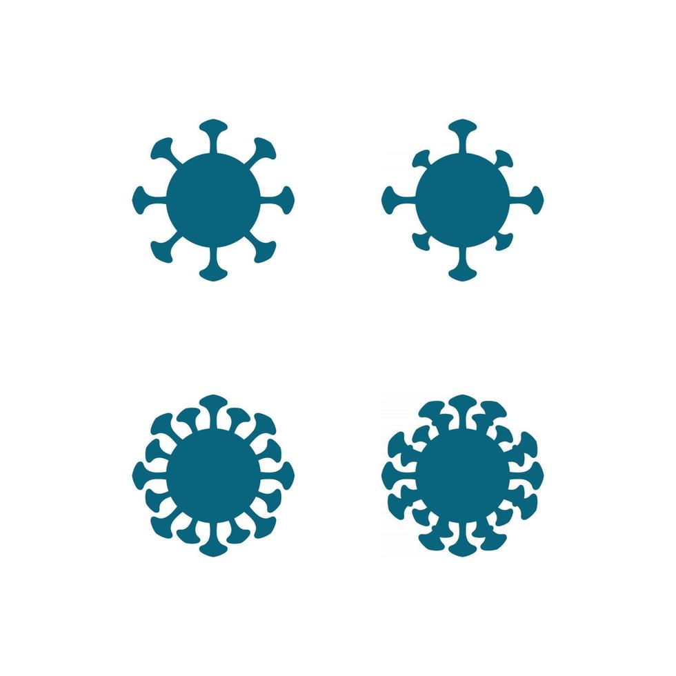 virus corona virus vector and mask design logo icon
