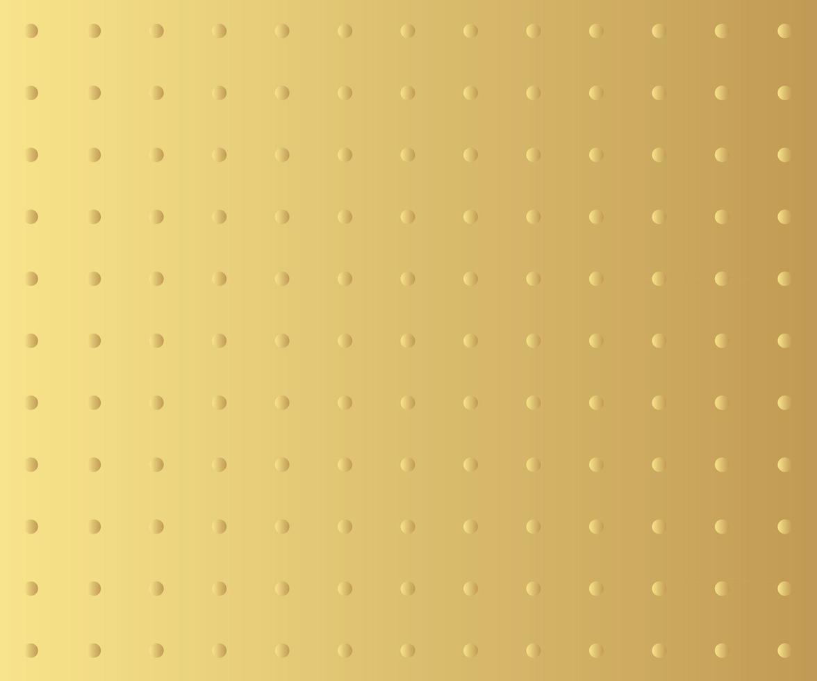 Gold polka dots background vector