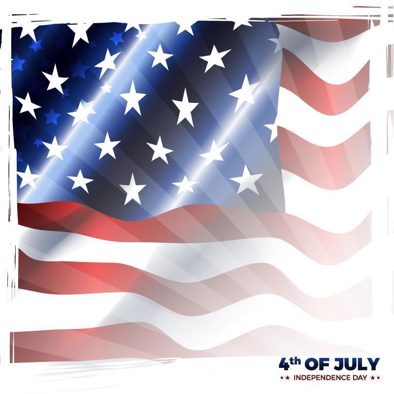 Fourth Of July America Independence Day with American Flag 2522912 Vector  Art at Vecteezy