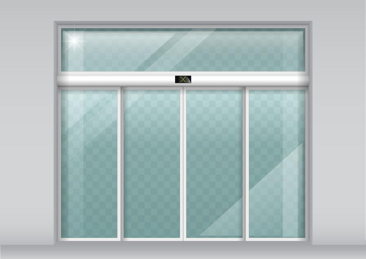 sliding glass doors vector