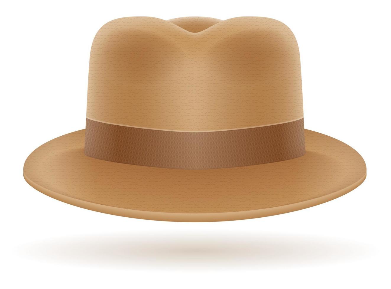 beach hat for man stock vector illustration isolated on white background