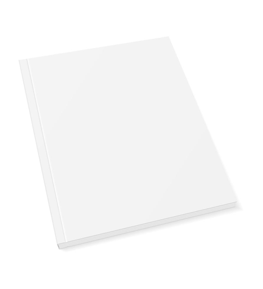 Portada de la plantilla en blanco del libro folleto folleto revista stock vector ilustración aislada sobre fondo blanco