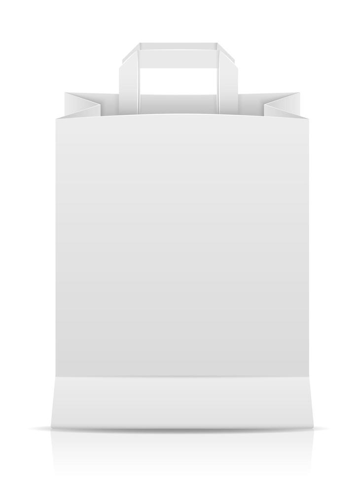 white paper packaging stock vector illustration isolated on white background