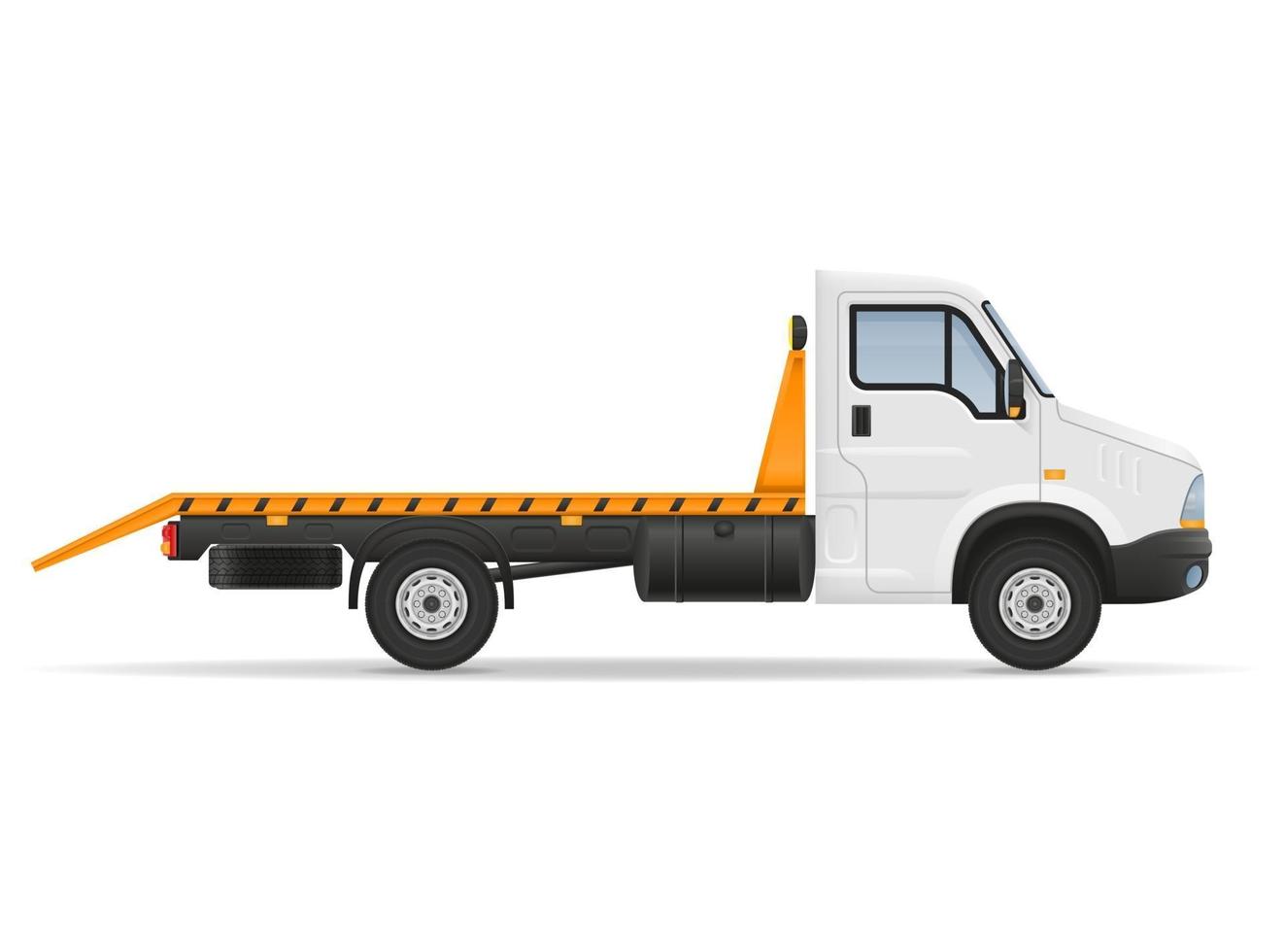 small truck van lorry for transportation of cargo goods stock vector illustration isolated on white background