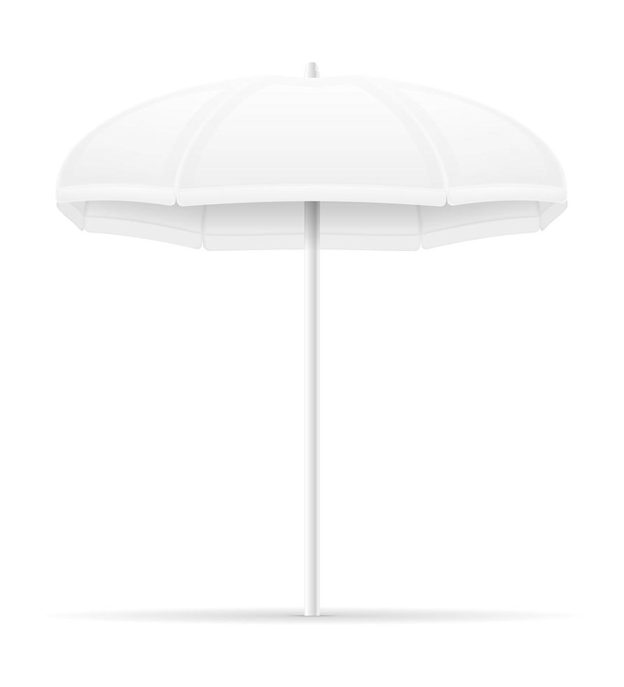 beach attributes umbrella stock vector illustration isolated on white background