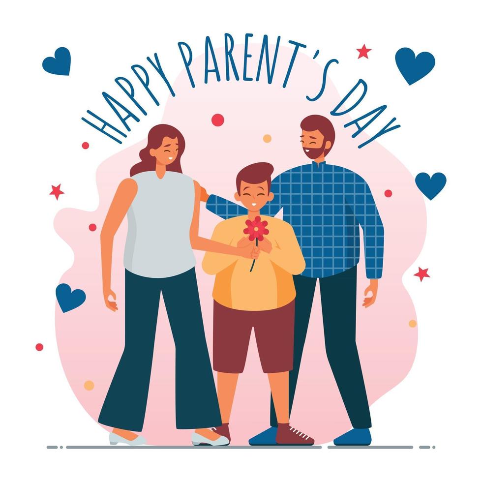 Happy Parents Day Concept vector