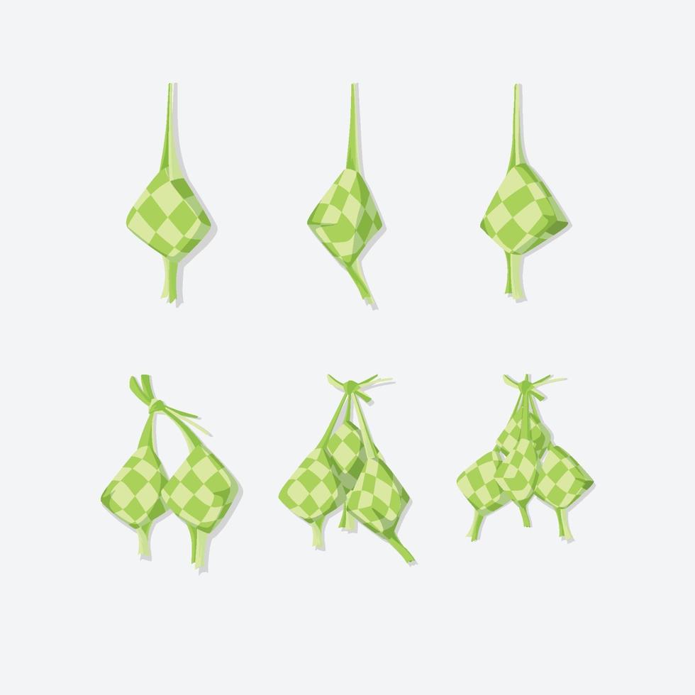 Ketupat for Eid Icon vector