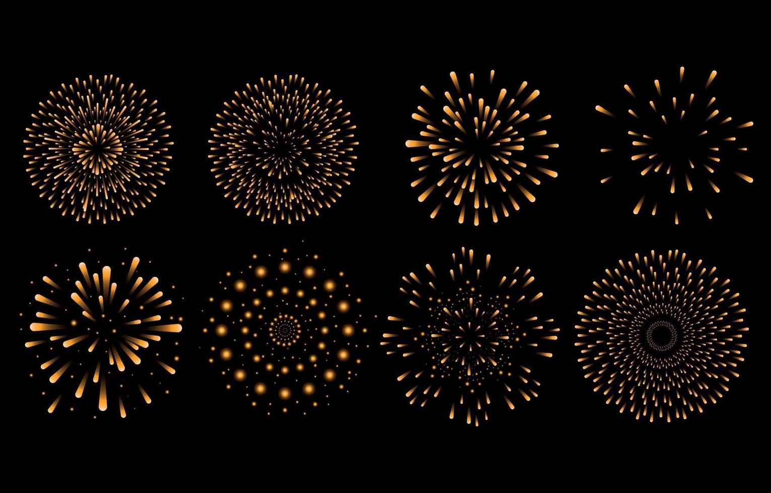 concepto de elemento de fuegos artificiales vector