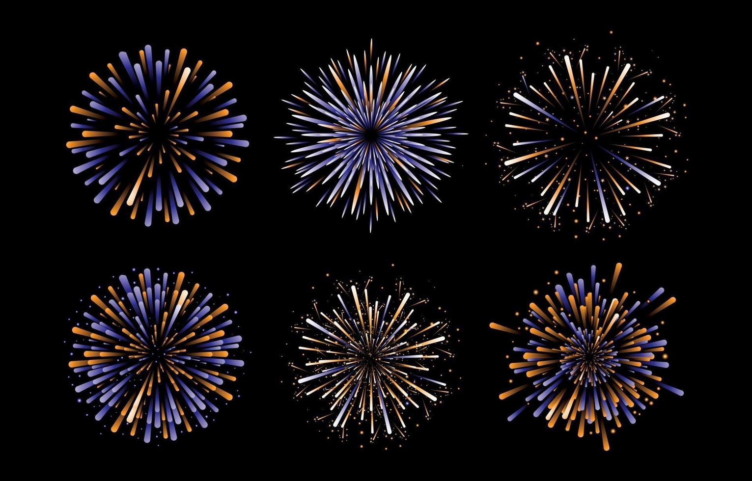 Firework Element Concept vector