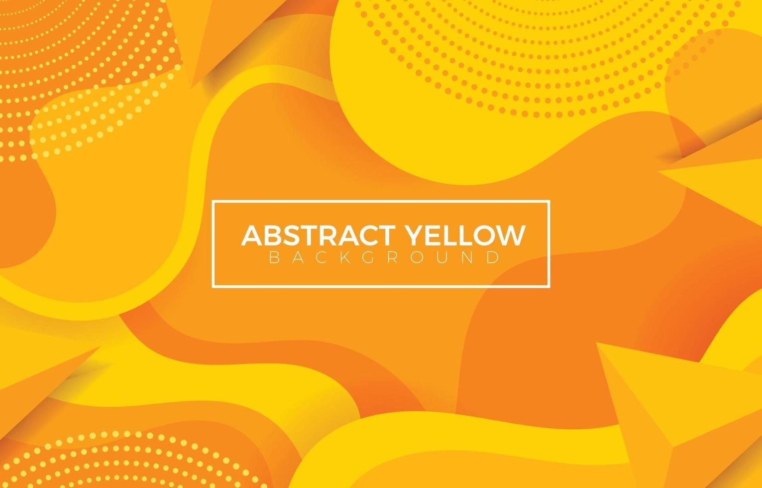 Wavy and Bubbly Styled Background in Yellow vector