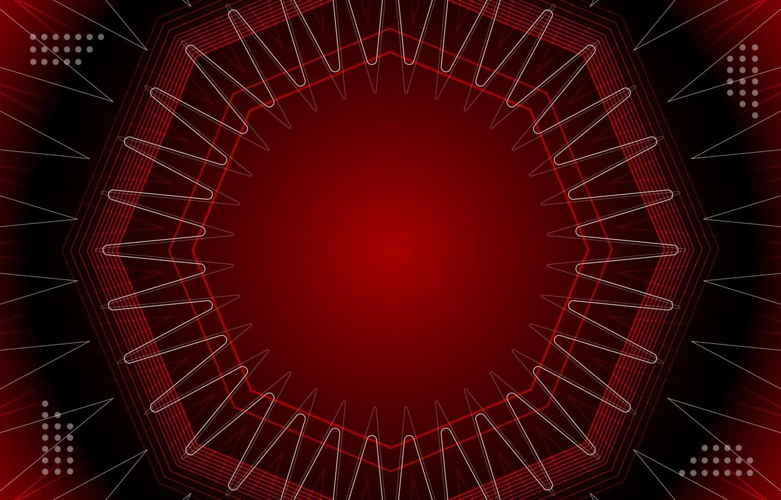 Red Sound Waves Background vector