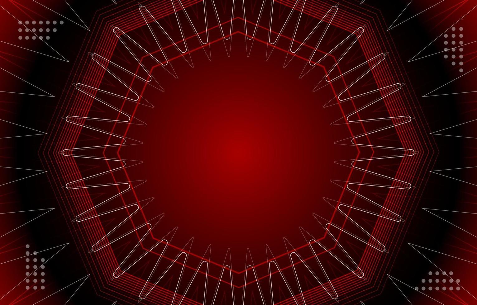 Red Sound Waves Background vector