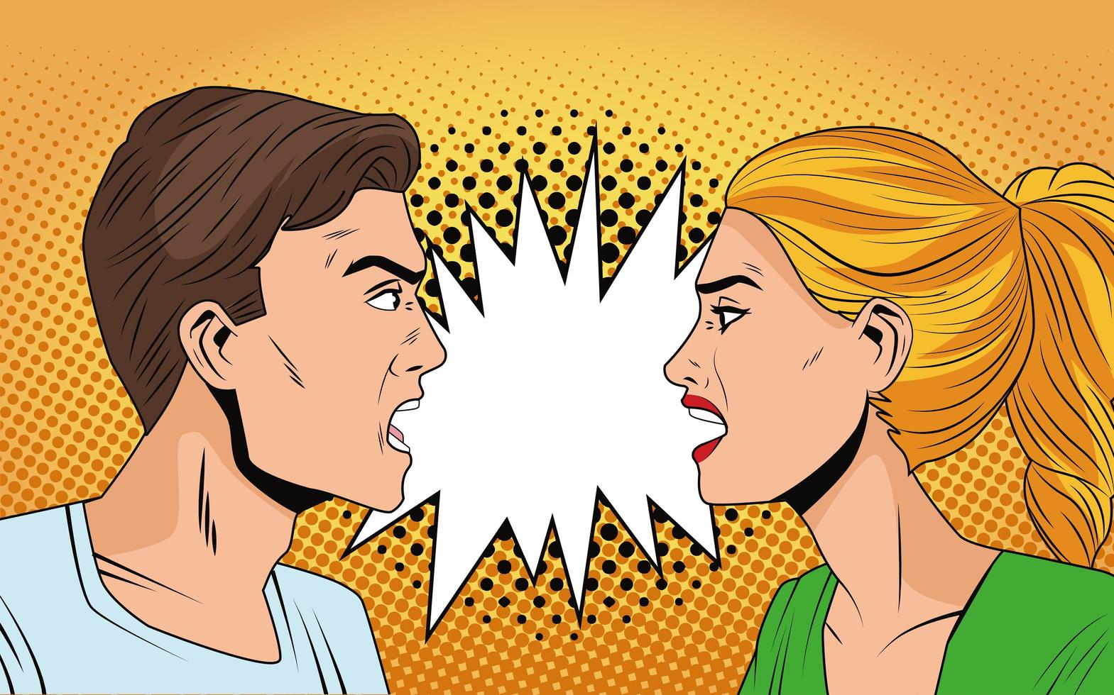 young couple angry characters pop art style 2525114 Vector Art at Vecteezy young couple angry characters pop art style 2525114 Vector Art at Vecteezy