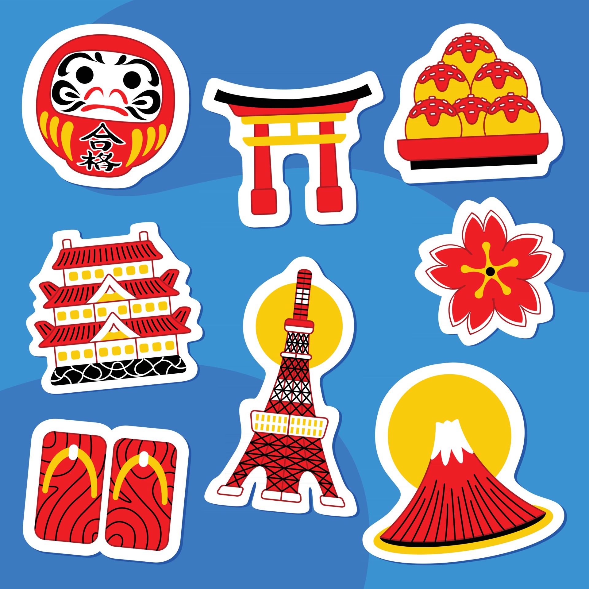 Японские Стикеры. Japan Stickers. Наклейки япония