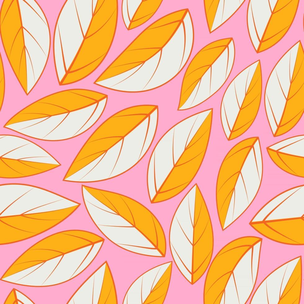 Modern leaf illustration pattern Tropical background with leaves vector