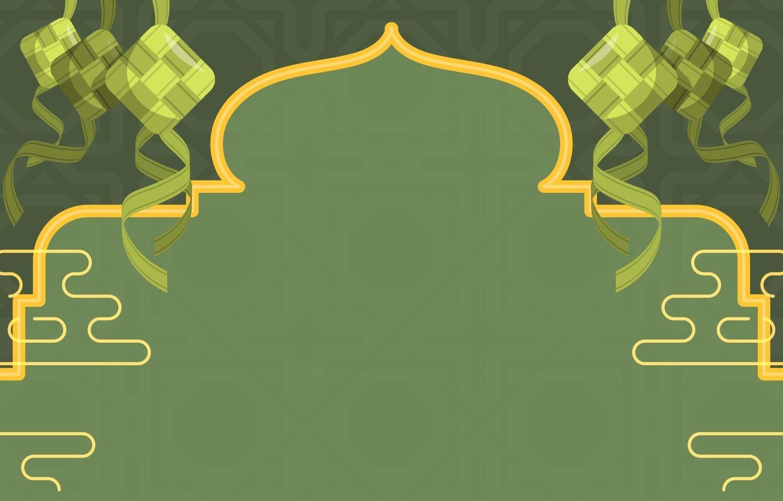 Eid Ketupat Background vector