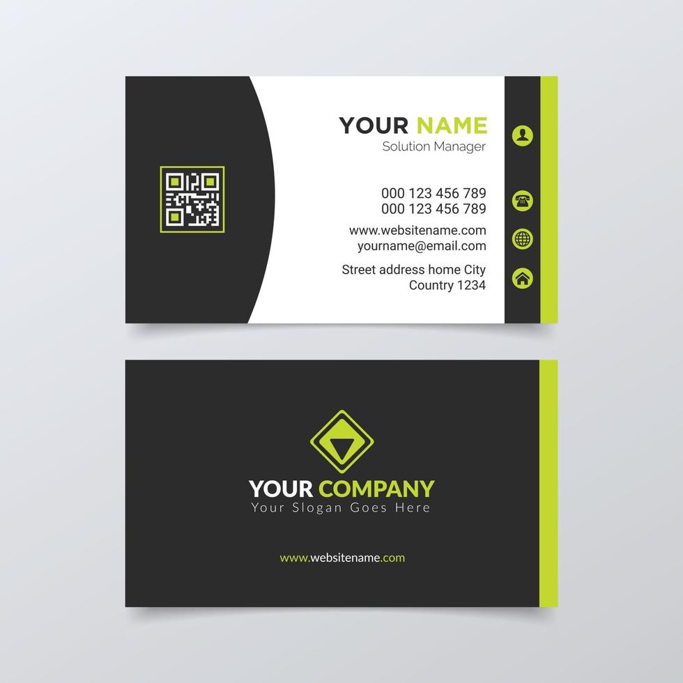 Creative and  Modern corporate business card design template vector
