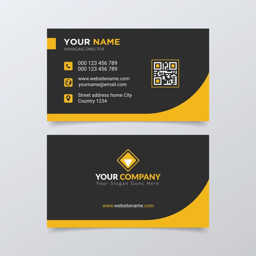 Creative and  Modern corporate business card design template vector