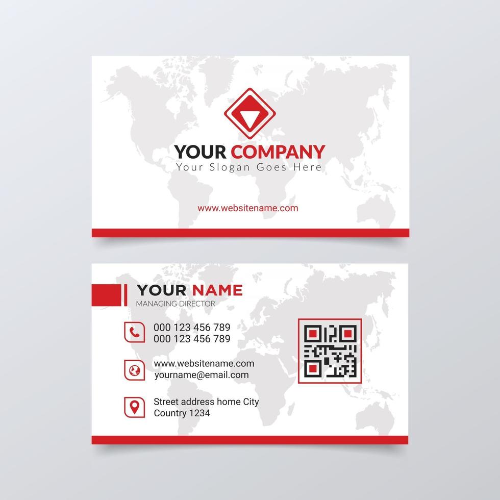 Creative and  Modern corporate business card design template vector