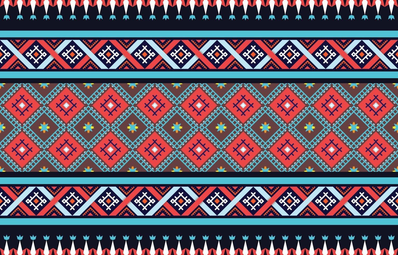 Abstract ethnic geometric pattern design for background or wallpaper pattern traditional Design for a background vector