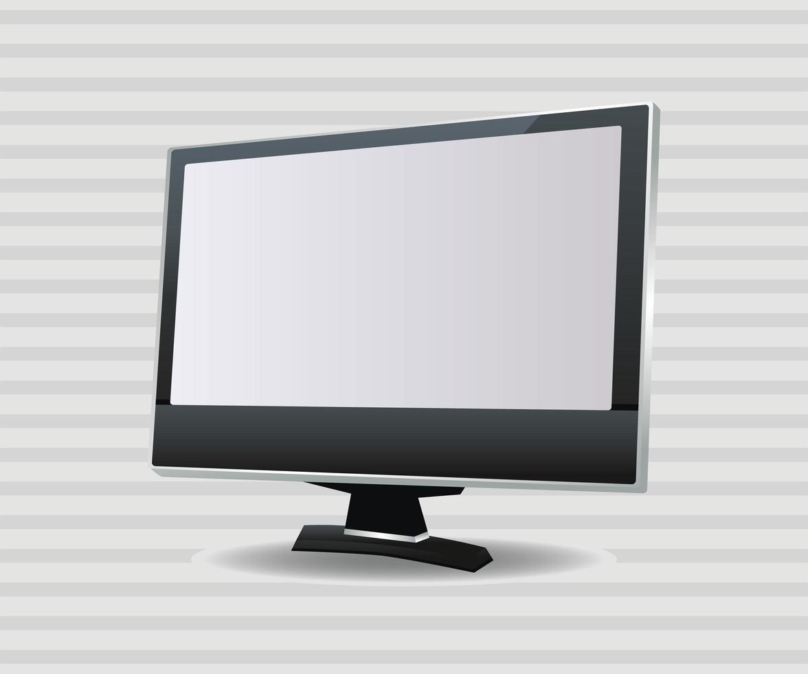 computadora de escritorio, monitor, dispositivo, digital vector