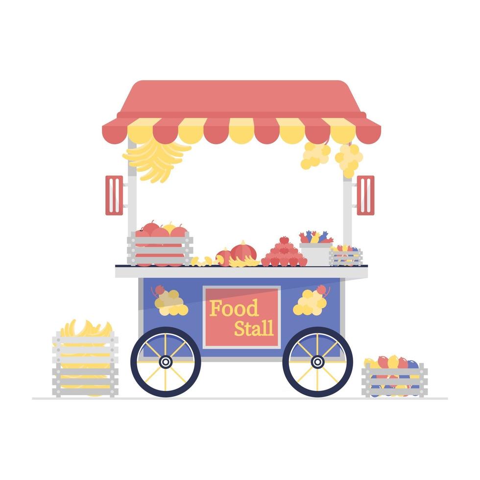 Food Stall Burger vector