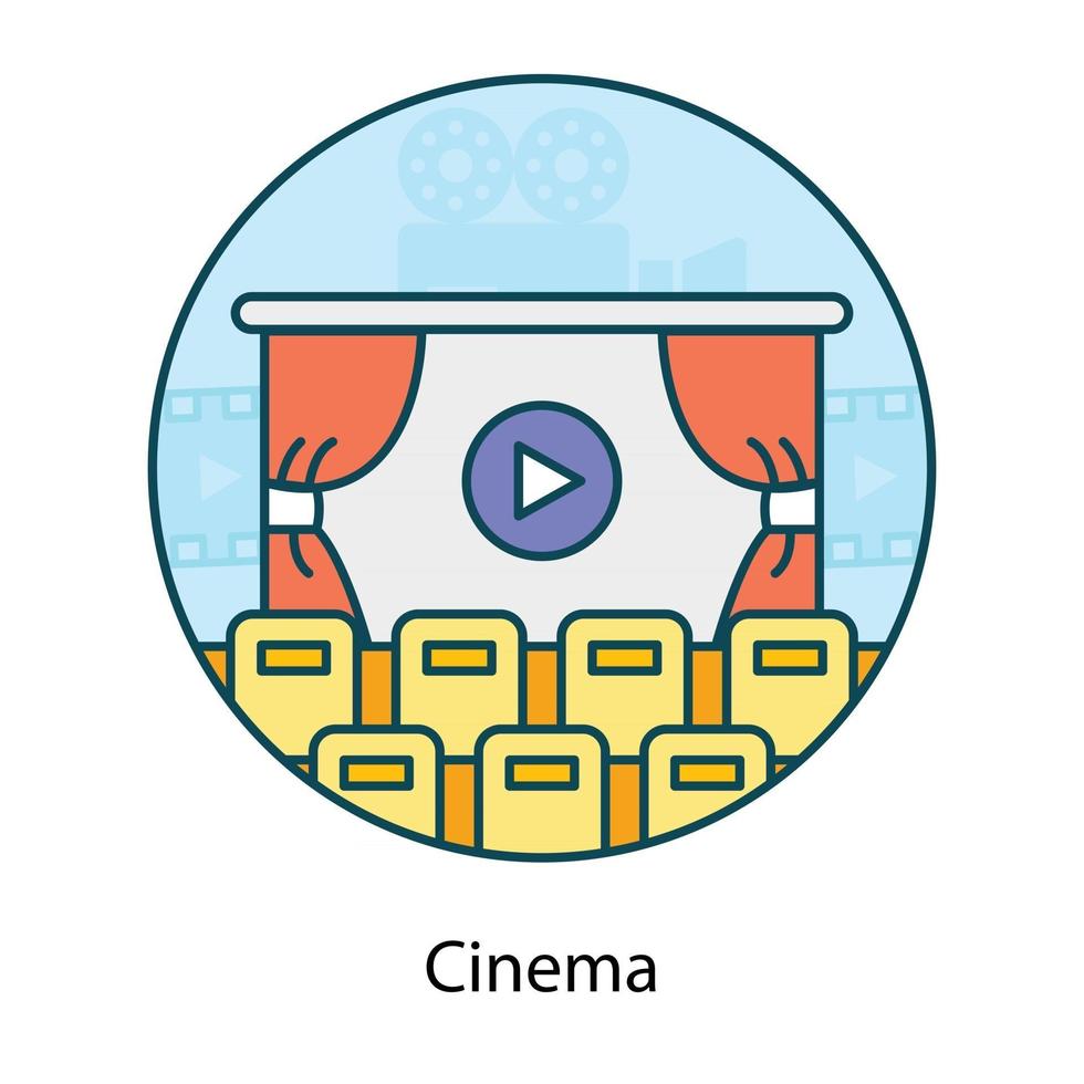 Cinema Hall design vector