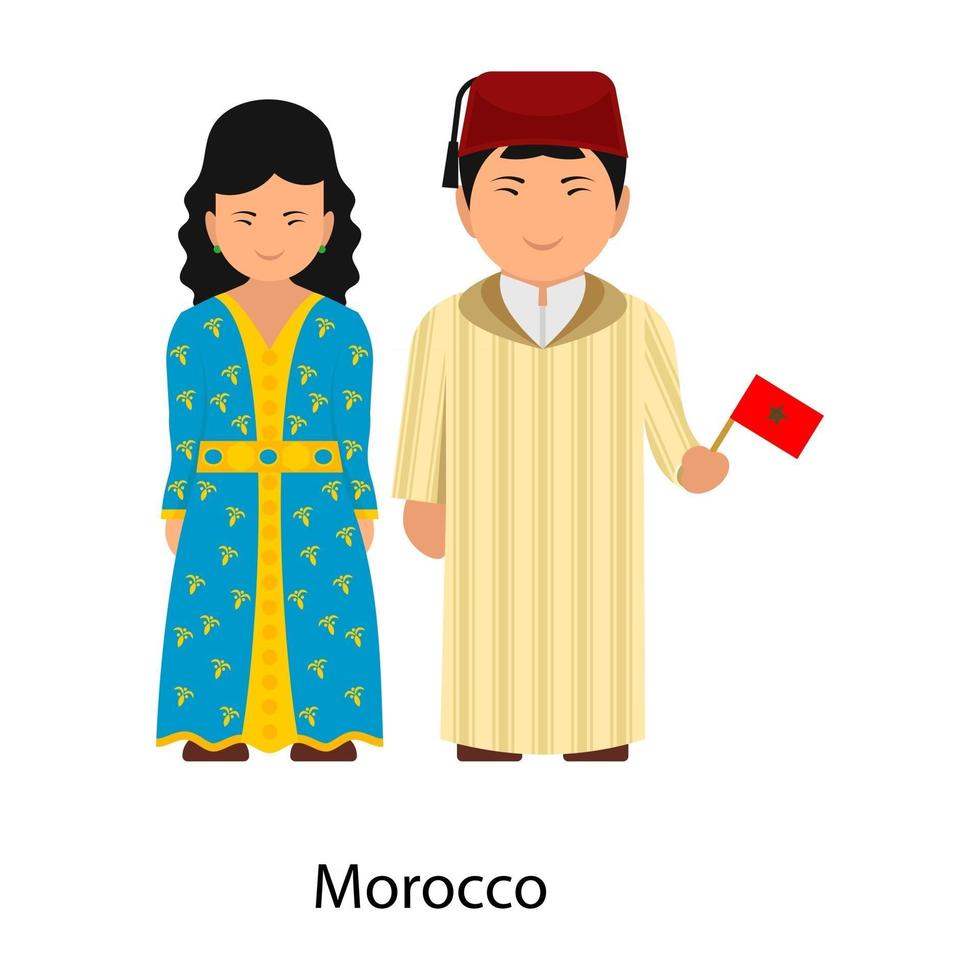 Modern Morocco Clothing vector