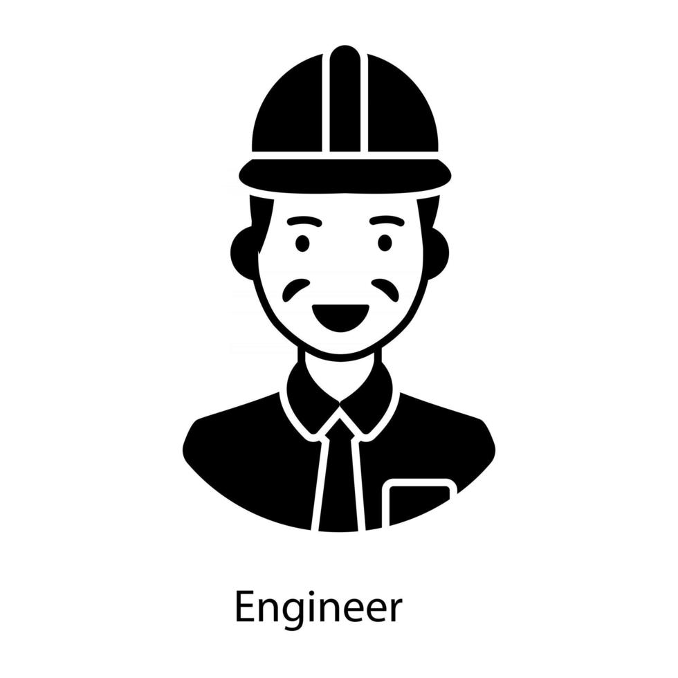 ingeniero de obrero de la construcción vector
