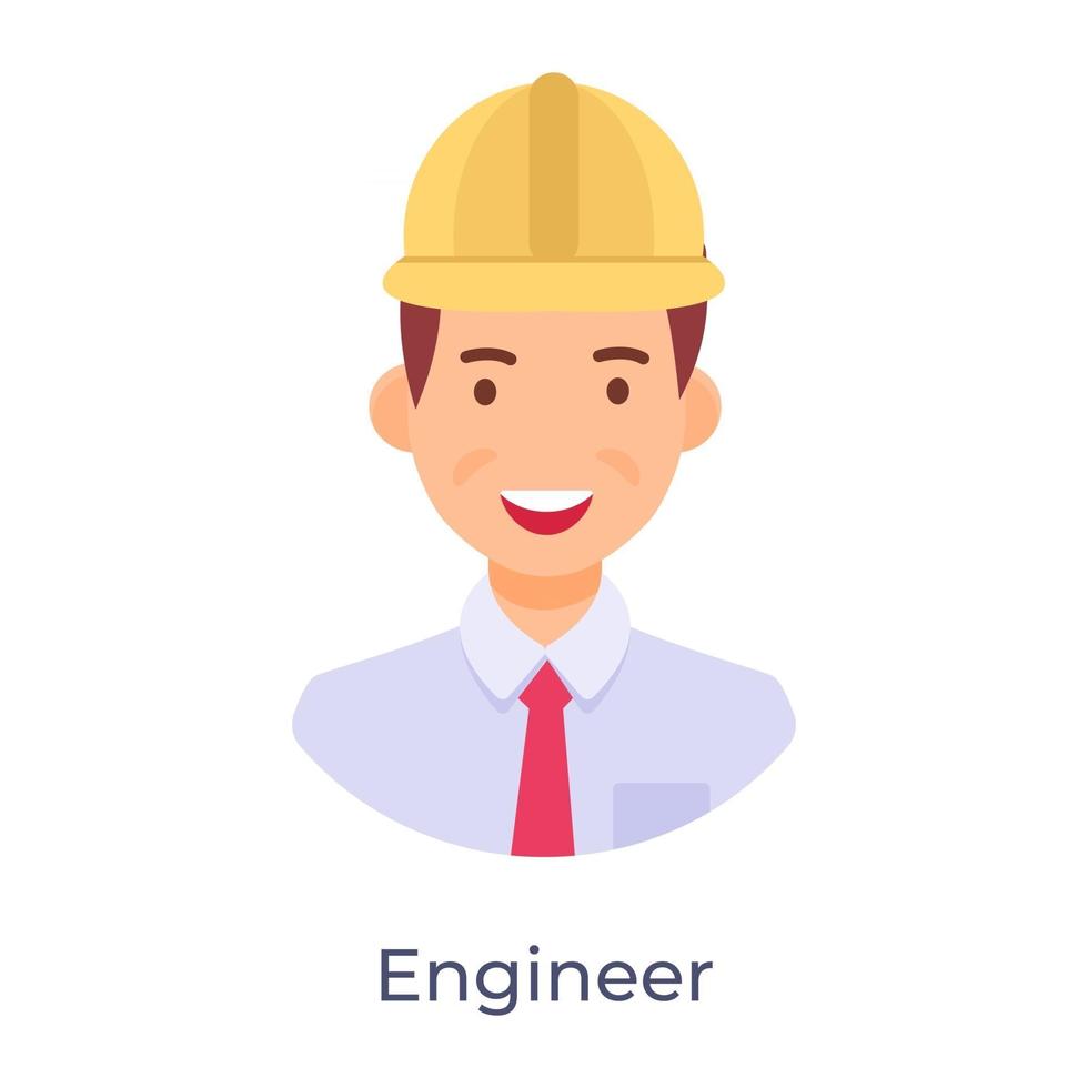 Engineer  of construction worker vector