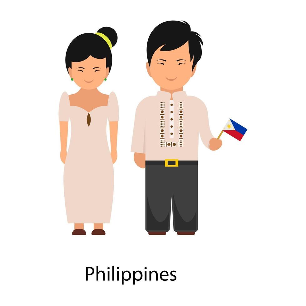 Philippines Dress avatars 2527633 Vector Art at Vecteezy