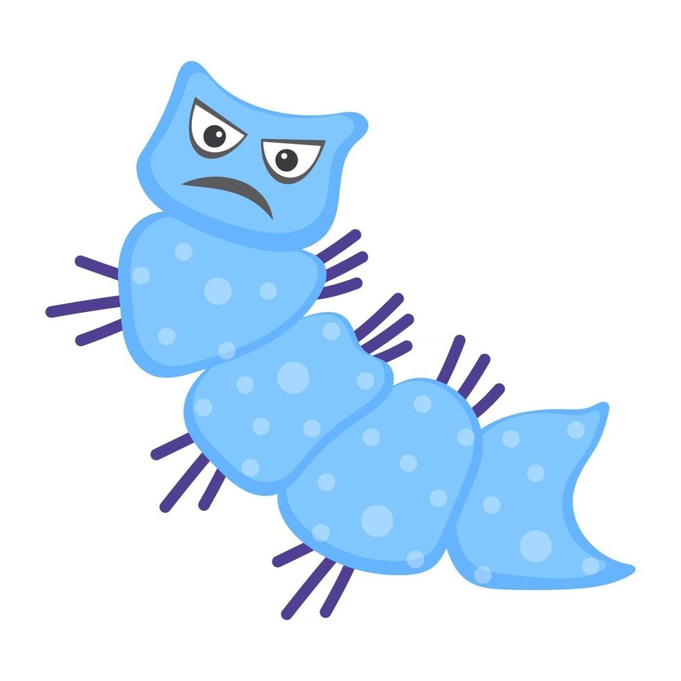 Worm Microbe Style vector