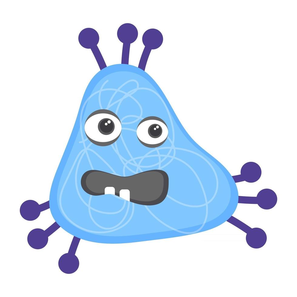 Bacteria  Scary Microorganism vector