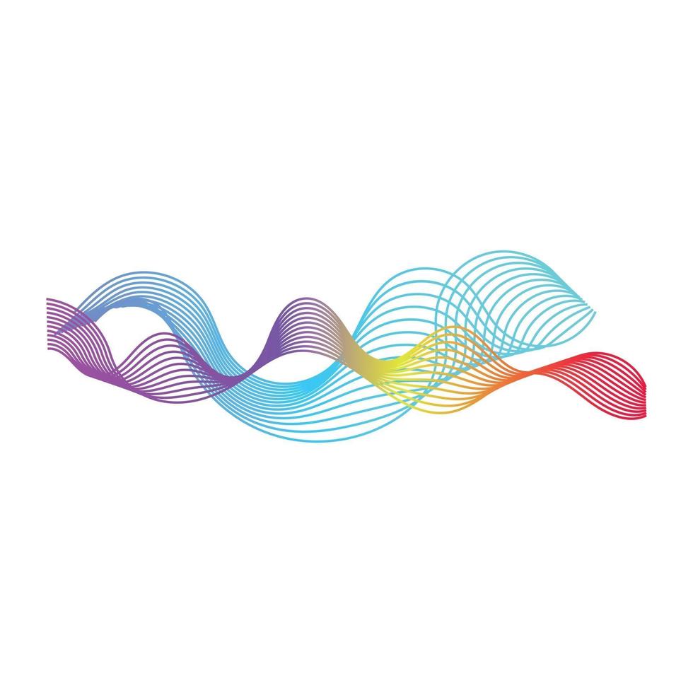 Frequency Waves Design vector