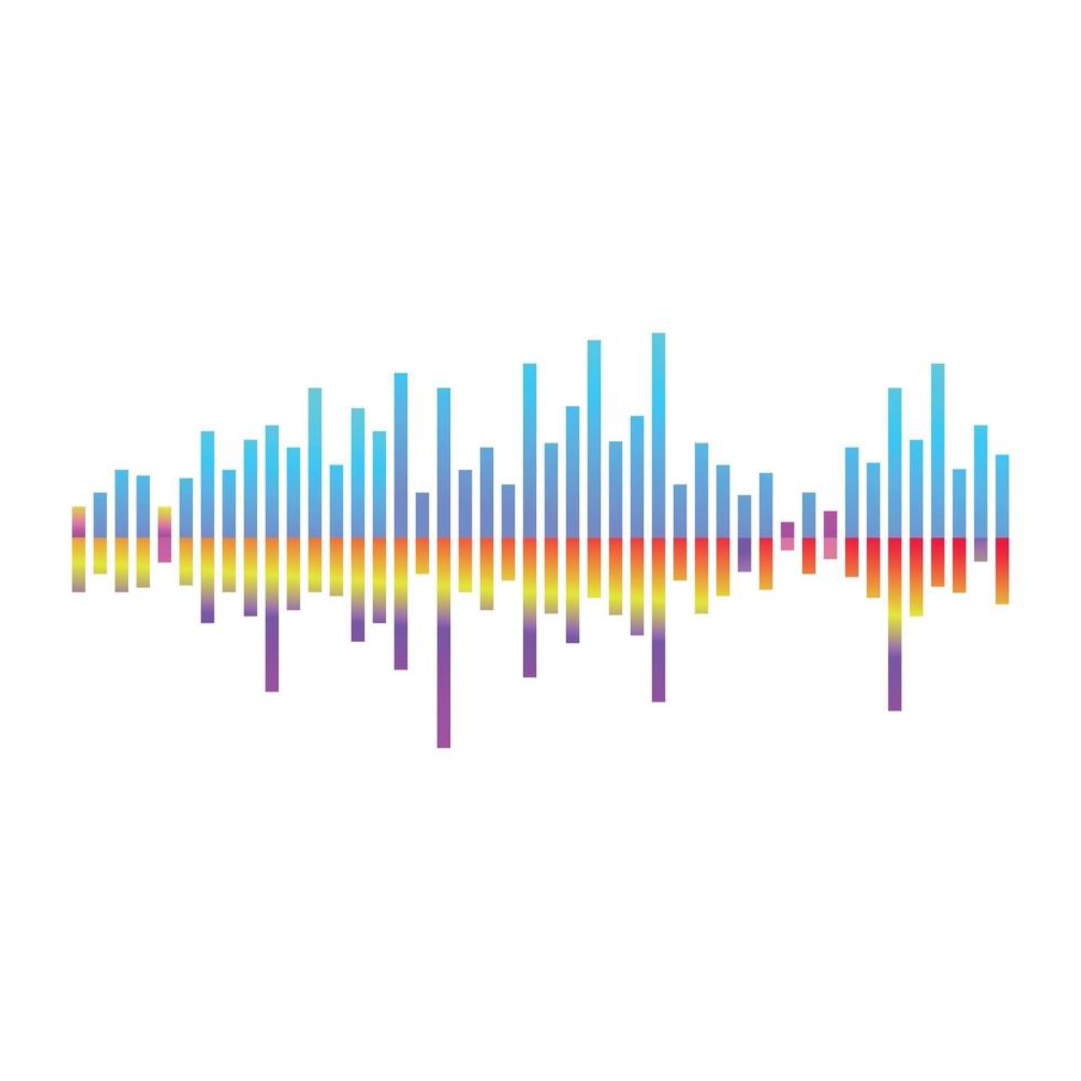 Audio And HZ Waves vector