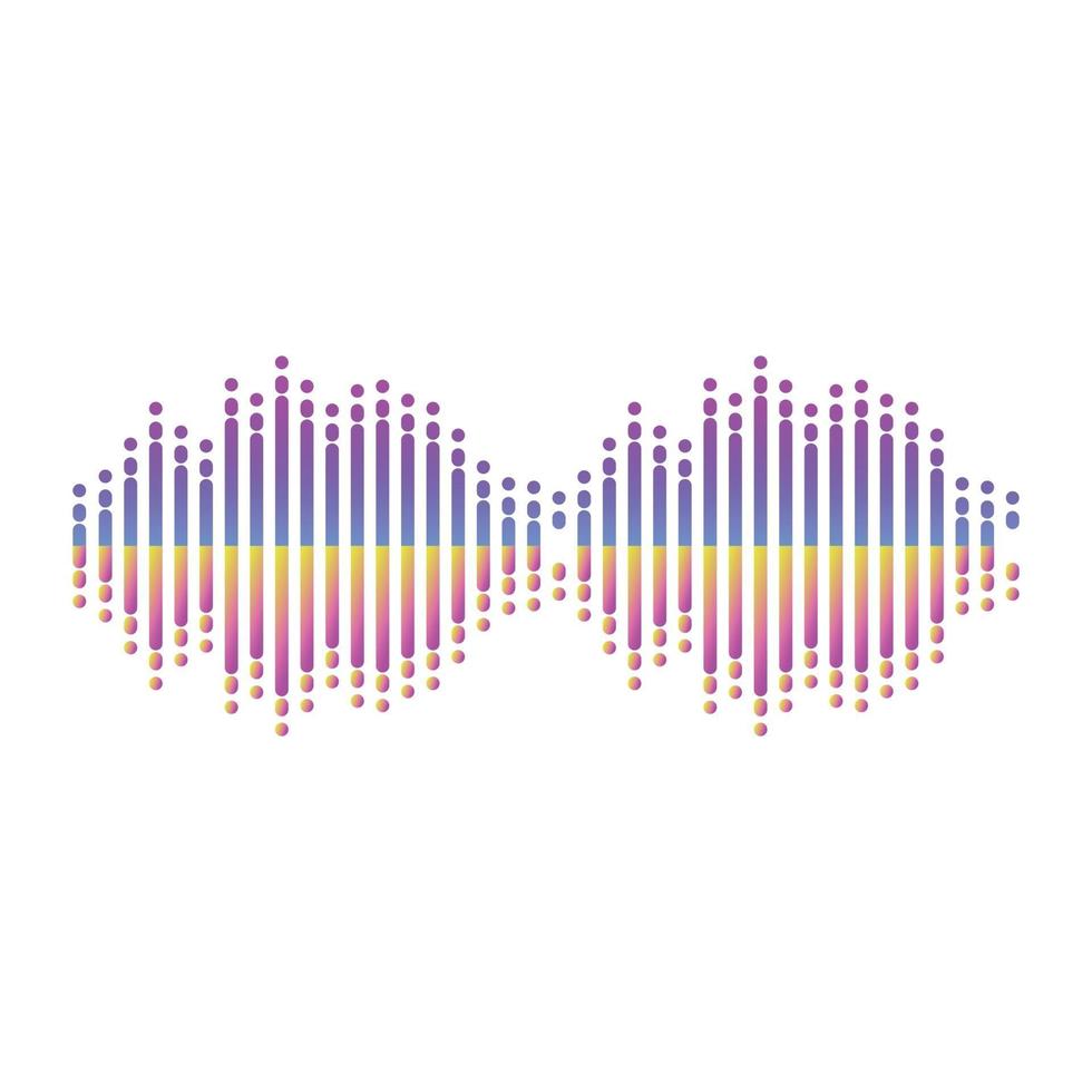 Audio And HZ Waves vector