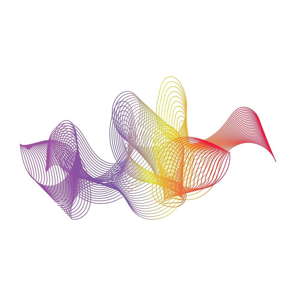 Frequency Waves Design vector