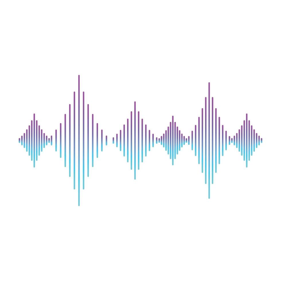 Audio And HZ Waves vector