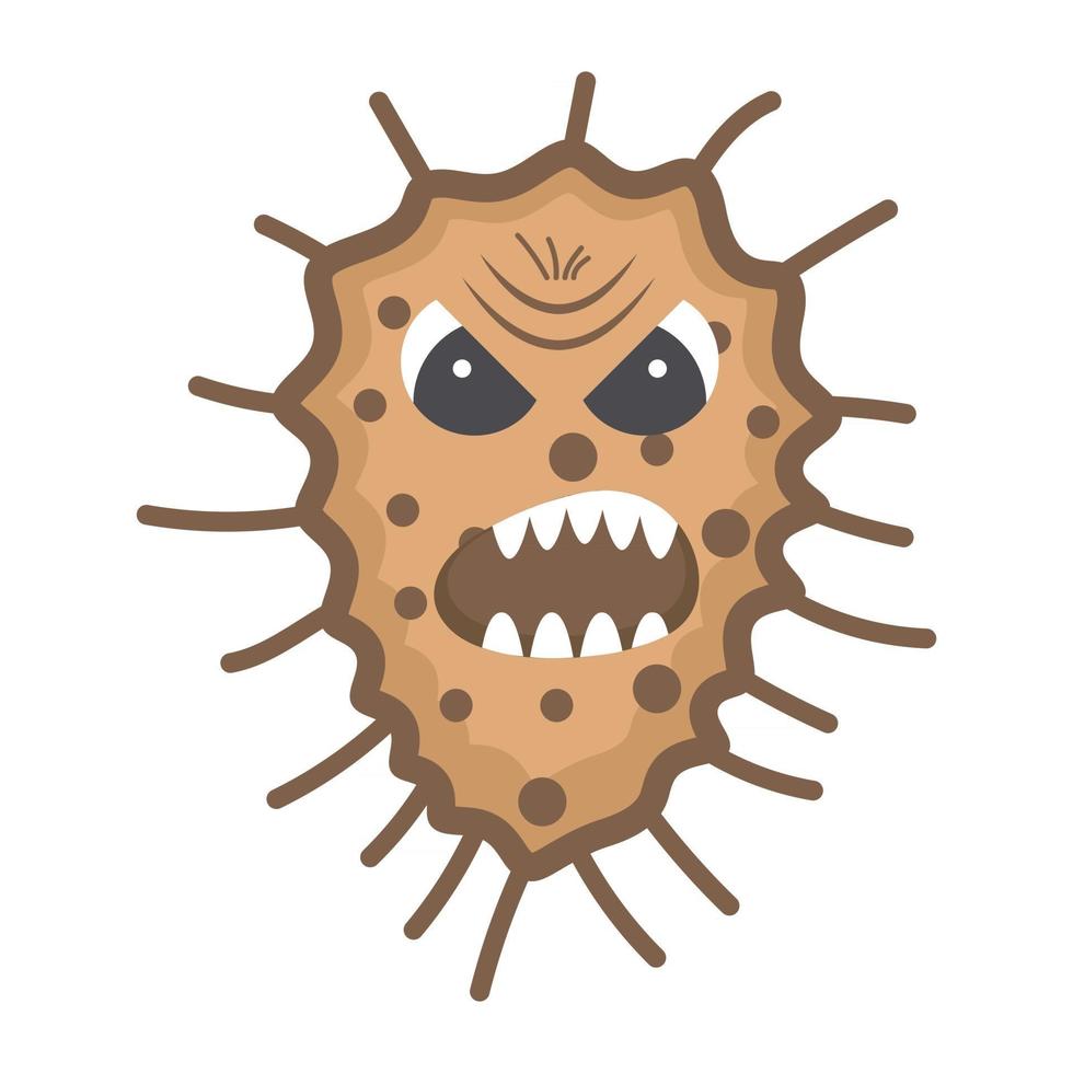 Bacteria  Scary Microorganism vector