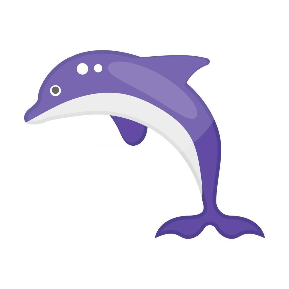 Beautiful  Dolphin style vector