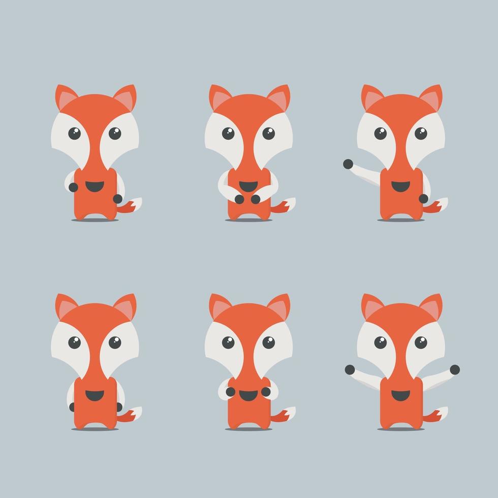 fox collection set vector