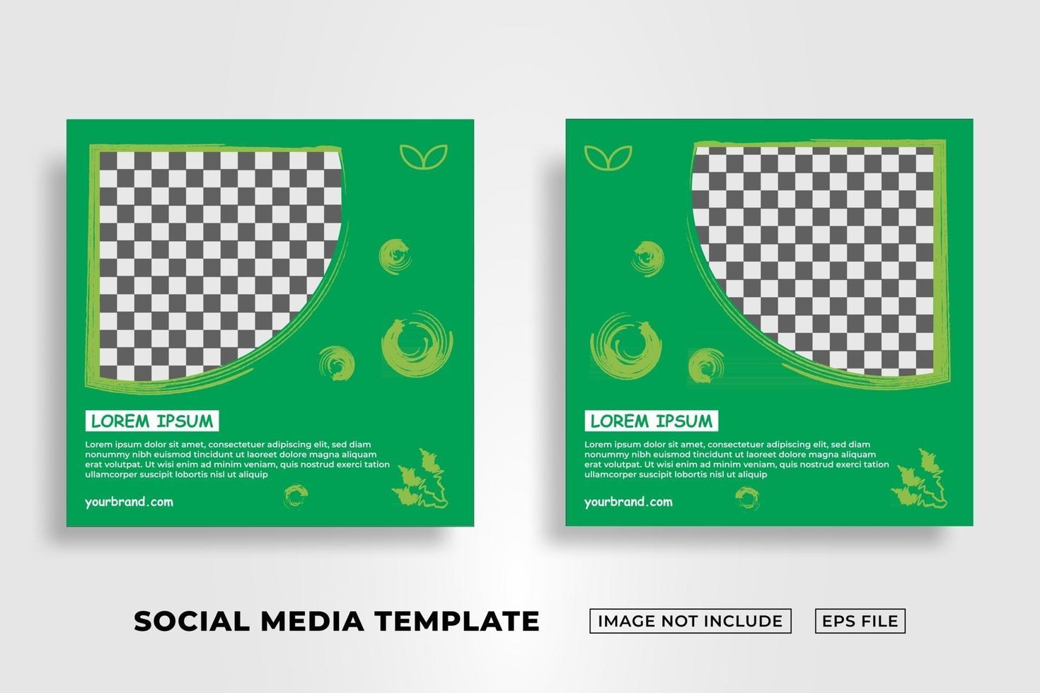 Social Media Post Template about kids vector