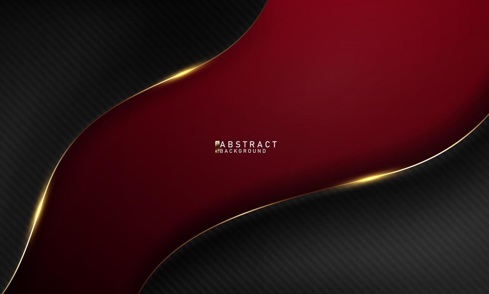 Diseño de portada de folleto o postal de formas modernas negro rojo abstracto vector