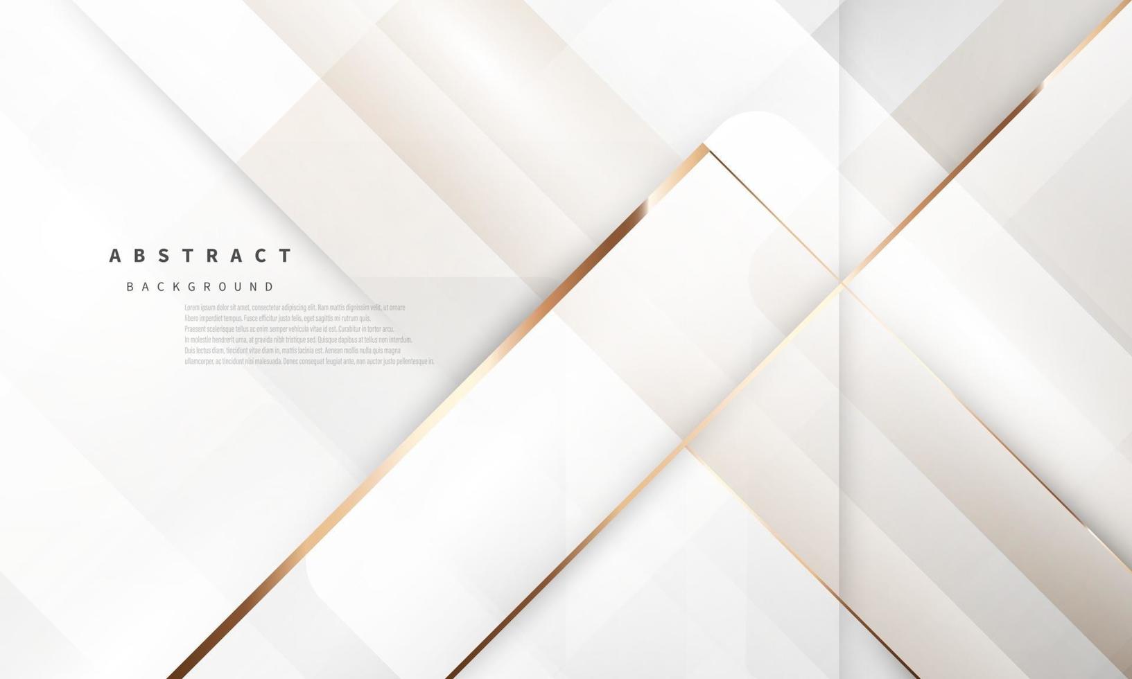 Modern abstract luxury white gold background vector