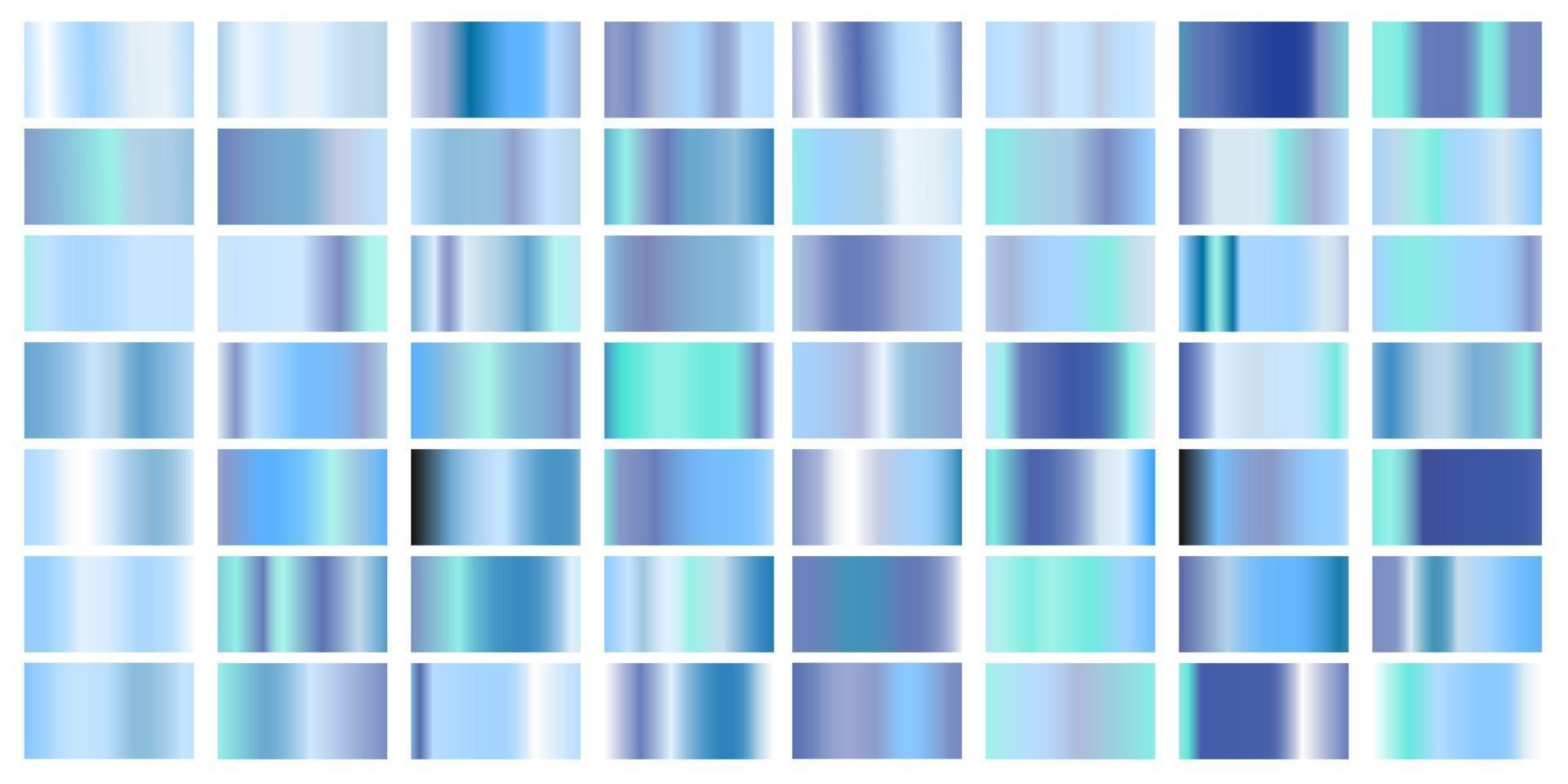 Set of blue Pastel gradient color foil texture background vector