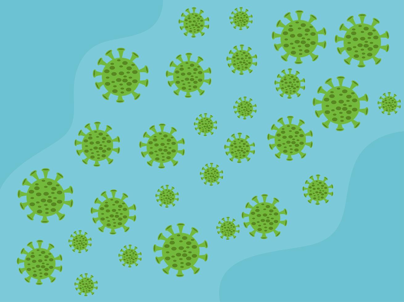 covid19 pandemic particles spores pattern vector